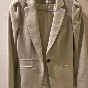 Veronica Beard Size 2 Flannel Herringbone Single Button Blazer